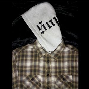 SUPREME HOODED FLANNEL
